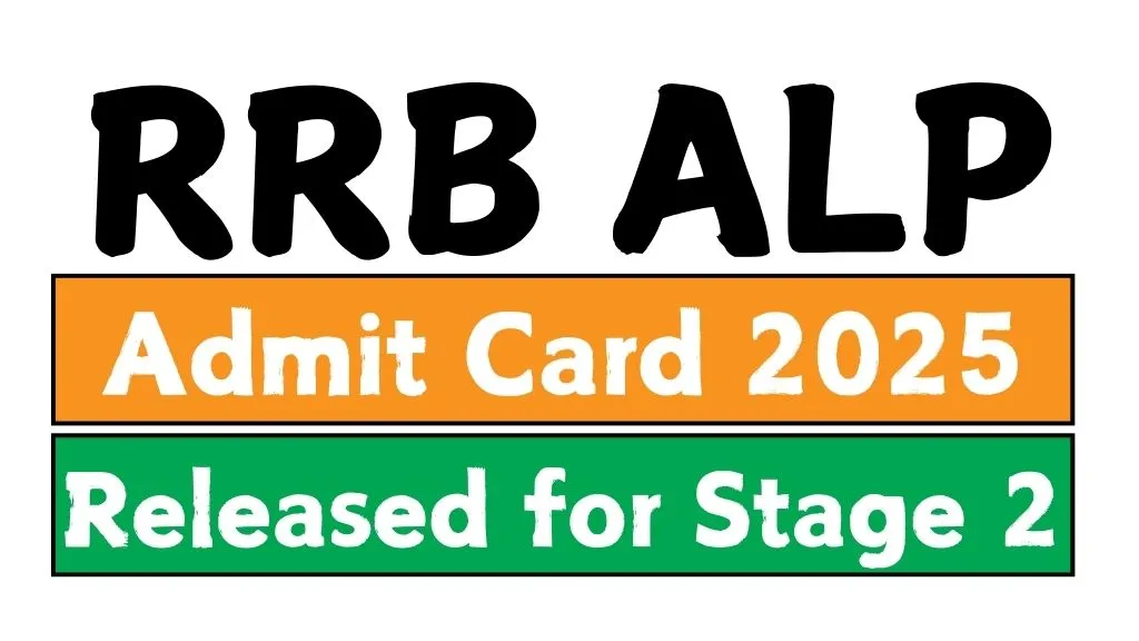RRB ALP Admit Card 2025